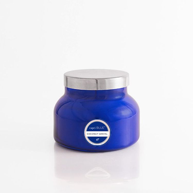 COCONUT SANTAL BLUE SIGNATURE JAR, 19 OZ