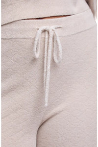 Barefoot Dreams CCUL Diamond Quilt Pant - Stone