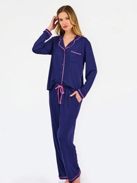 Charlotte Navy Pajama Pant Set