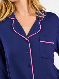 Charlotte Navy Pajama Pant Set