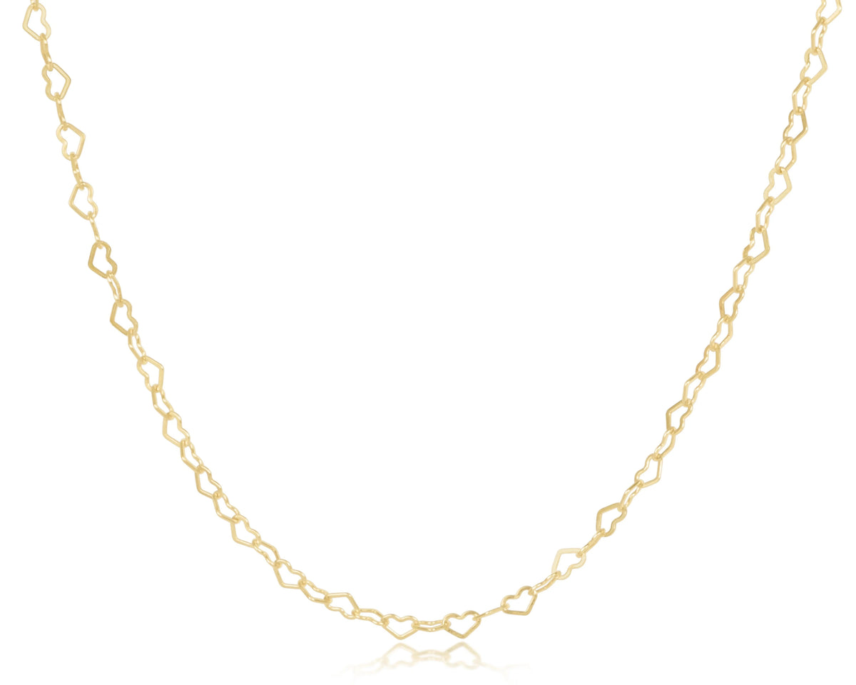 15" Choker Love Chain - Gold
