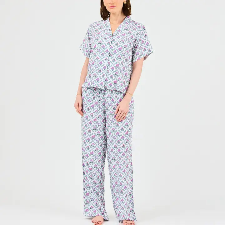 Melody Green Stripe Green Stripe Pajama Pant Set