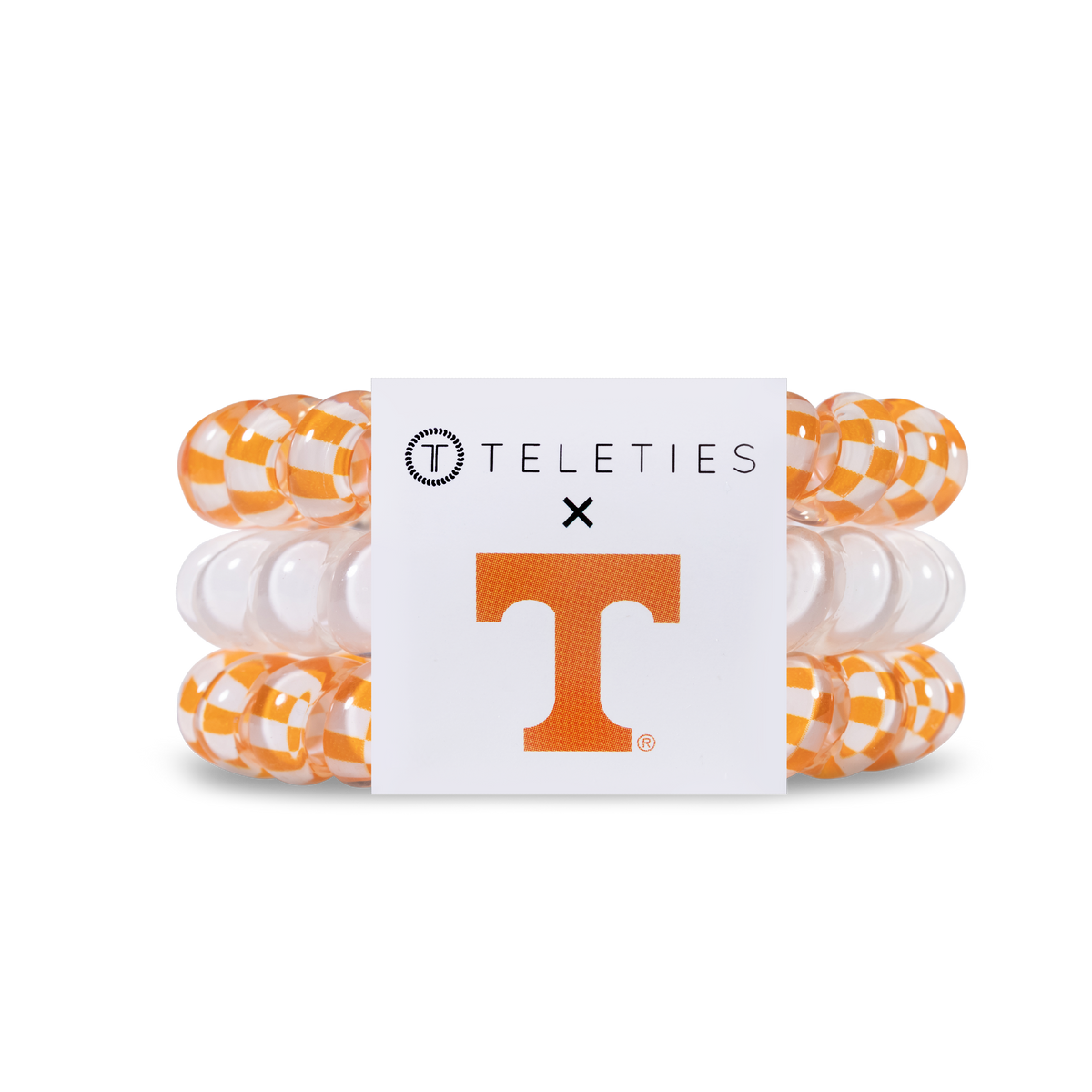 TELETIES - University of Tennessee - Large Spiral Hair Coils, Hair Ties