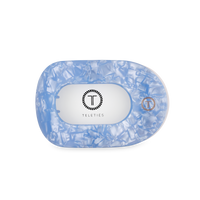TELETIES - Flat Round Hair Clip | Medium | Blue Lagoon