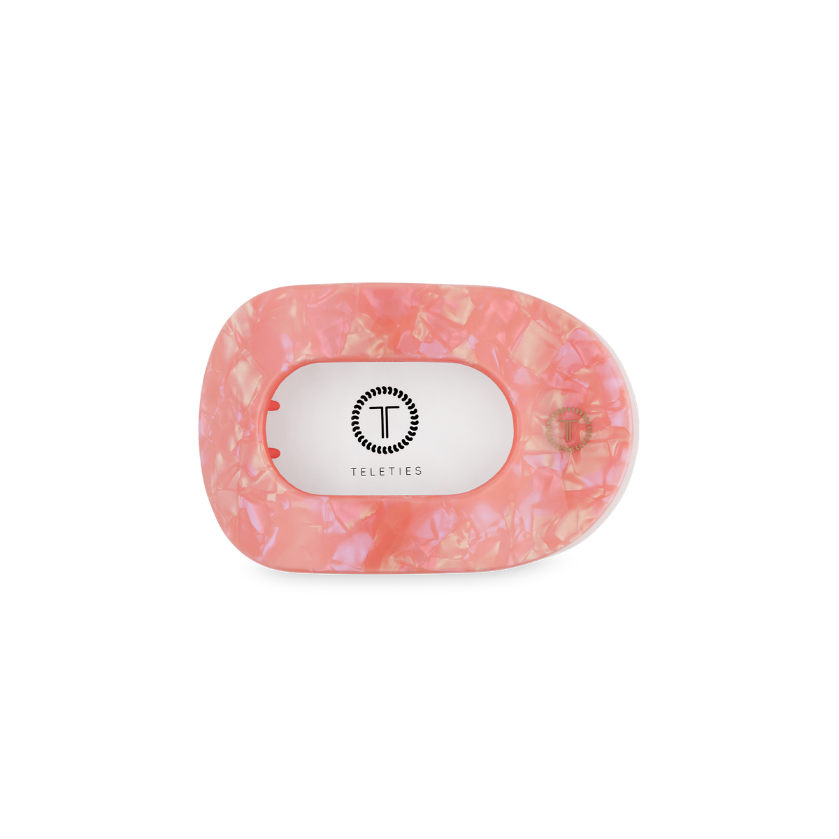 TELETIES - Flat Round Hair Clip | Small | Dreamsicle