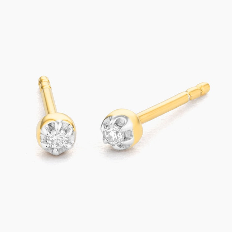 Gold Ala Stud Earrings