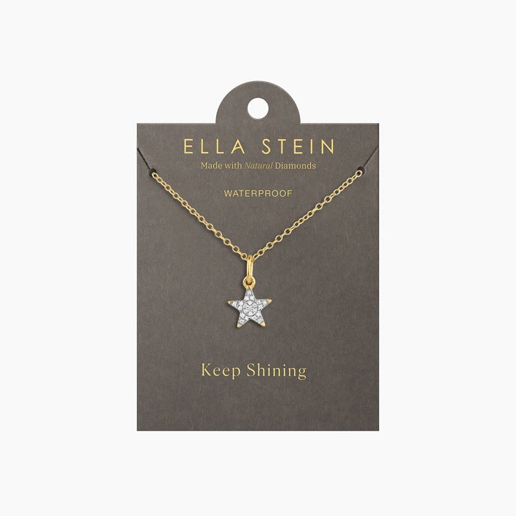 Gold  Reach for the Stars Pendant Necklace