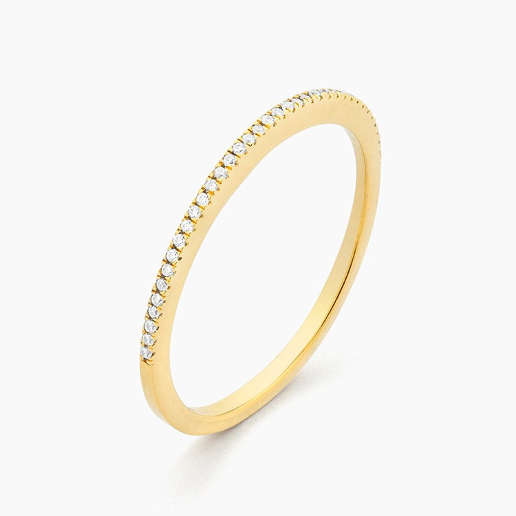 Gold Size 7 For All Eternity Stack Ring