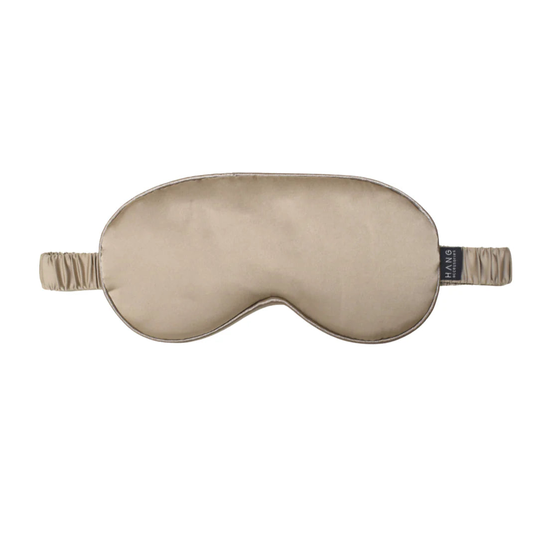 Satin Eye Mask - Taupe