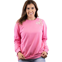 The Royal Standard - Bow Sequin Sweatshirt   Pink/Gold/White   -Asst.