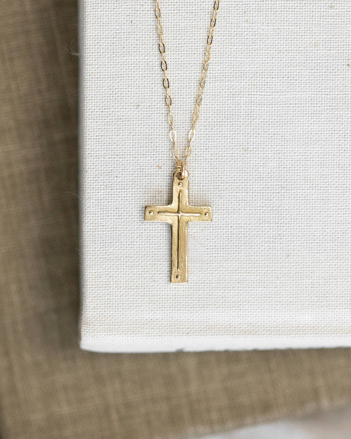 Cross / Titus 3:4-5 Pendant Necklace - 22"