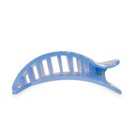 TELETIES - Flat Round Hair Clip | Large | Blue Lagoon