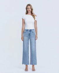 The Karmen Mid Rise Ankle Wide Leg Jean