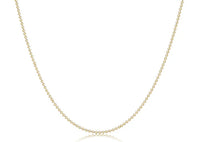 17" Choker Classic Beaded Chain - Gold