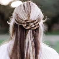 TELETIES - Gone Glamping Medium Flat Round Hair Clip