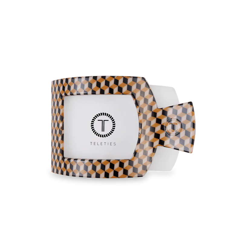 TELETIES - Gone Glamping Medium Flat Square Hair Clip