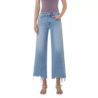 The Emma High Rise Distressed Wide Leg Jean