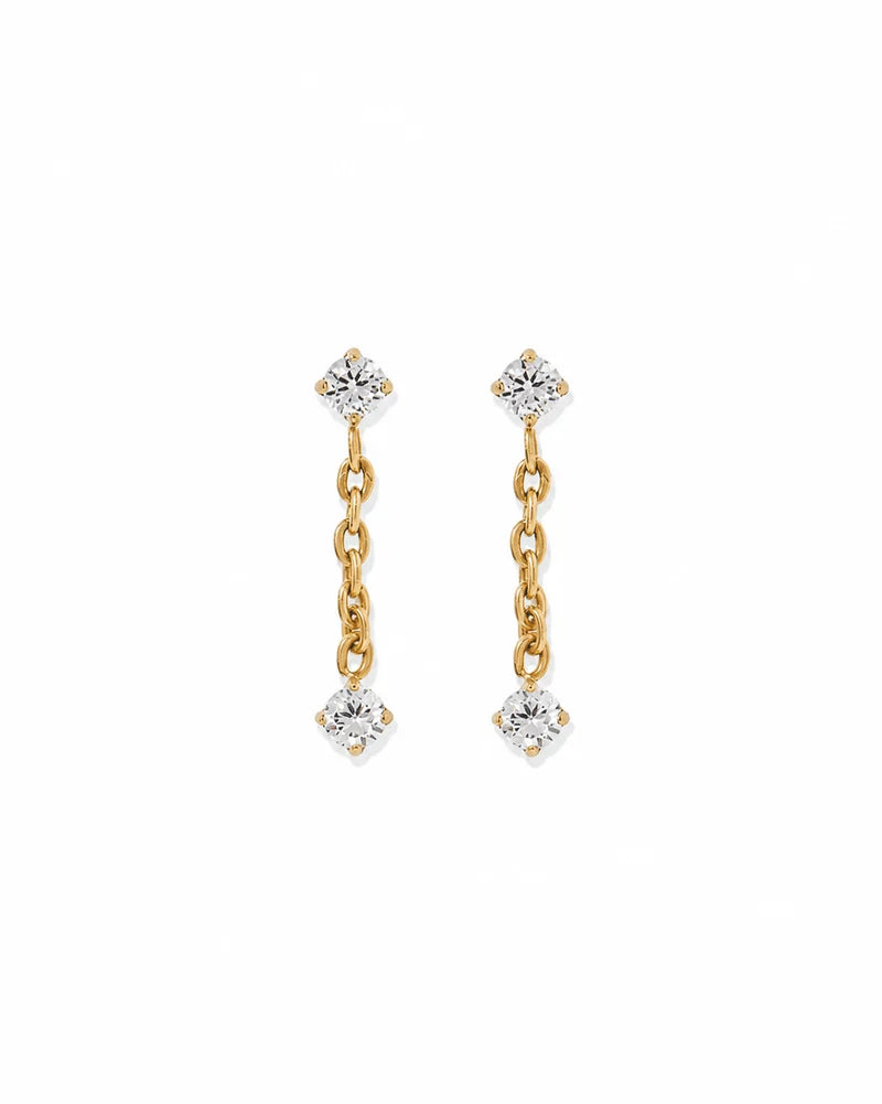 Holland Gold Screwback Stud Earrings