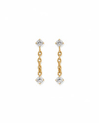 Holland Gold Screwback Stud Earrings