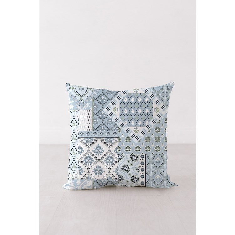 Laramie Patchwork in Light Blue Pillow