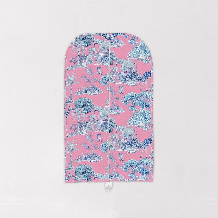 Ozara Jungle Pink Quilted Garment Bag