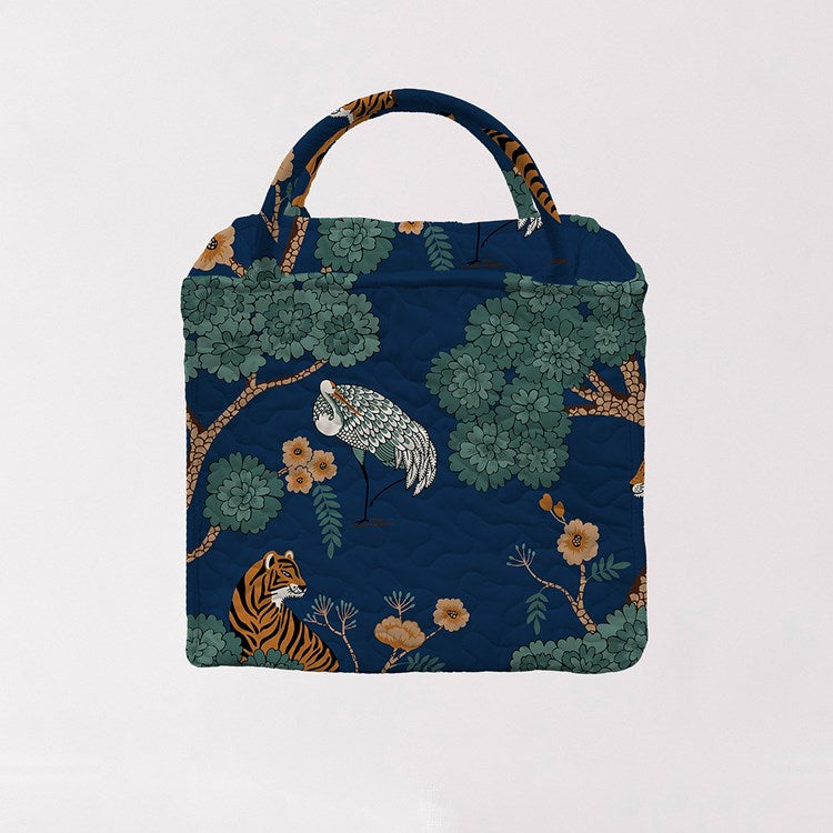 Opal Navy SMALL Quilted Tote Bag