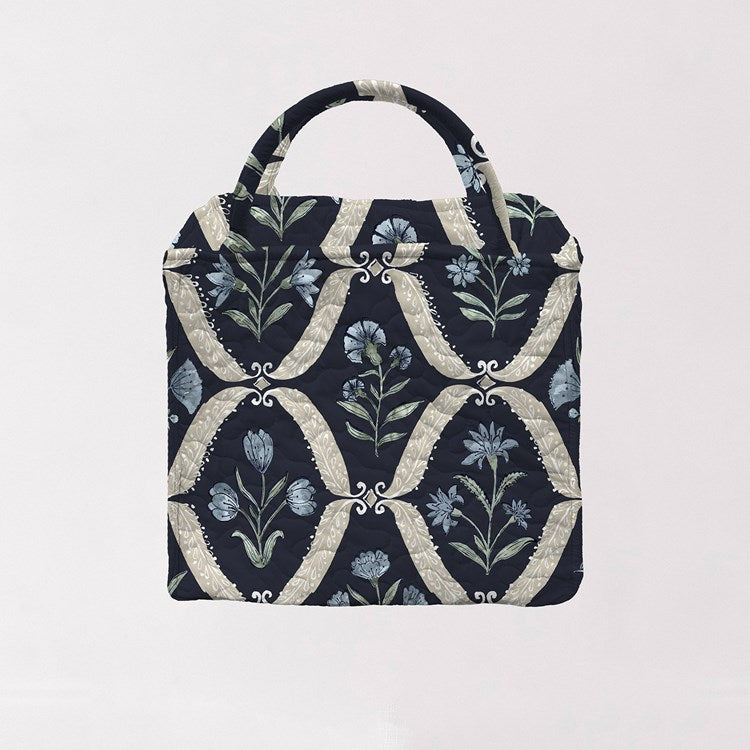 Charlotte Navy SMALL Quilted Tote Bag