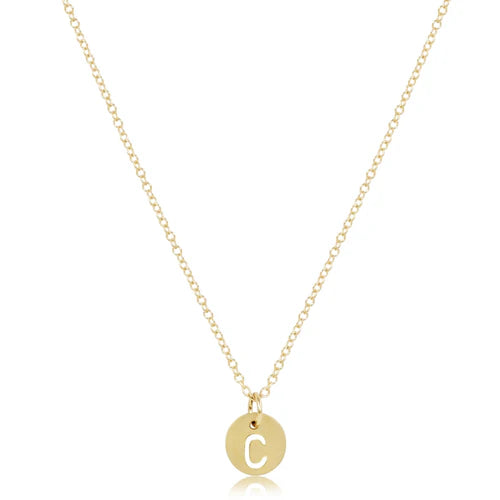 Respect Initial Necklace - C