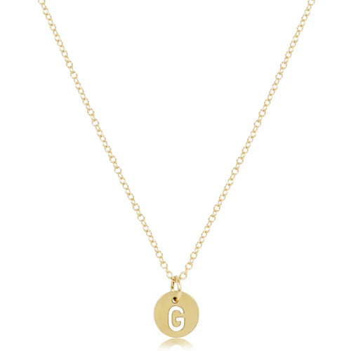 Respect Initial Necklace - G