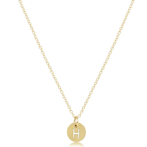 Respect Initial Necklace - H
