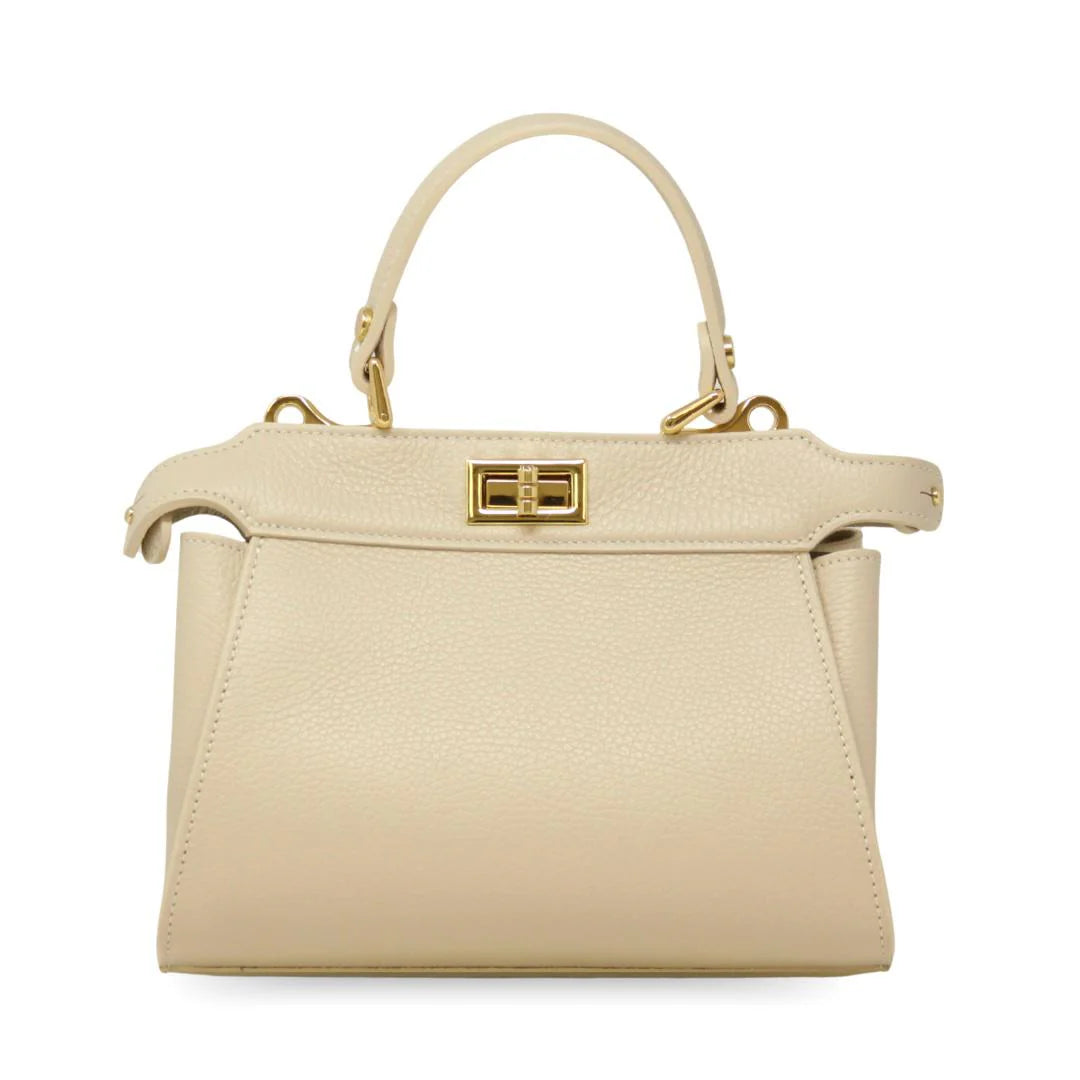 German Fuentes Leather Bag - Ivory