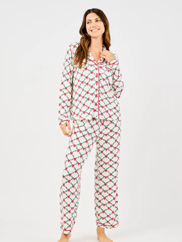Lattice Garden Pant Set Pajamas