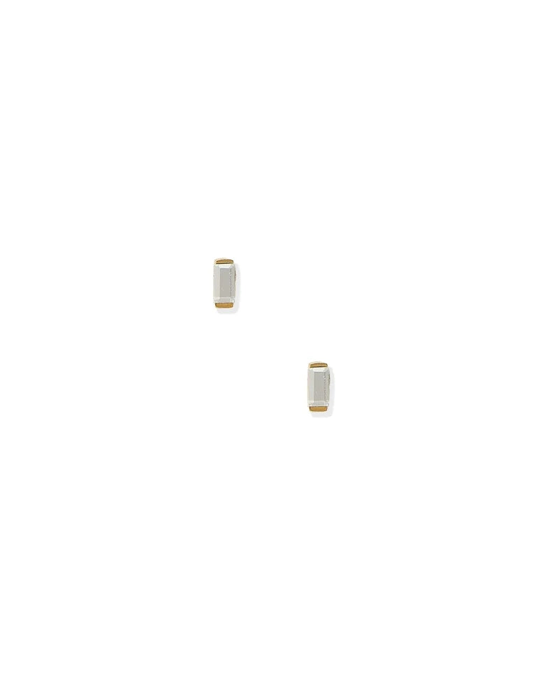 Micro Amber Screwback Stud Earrings
