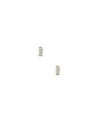 Micro Amber Screwback Stud Earrings
