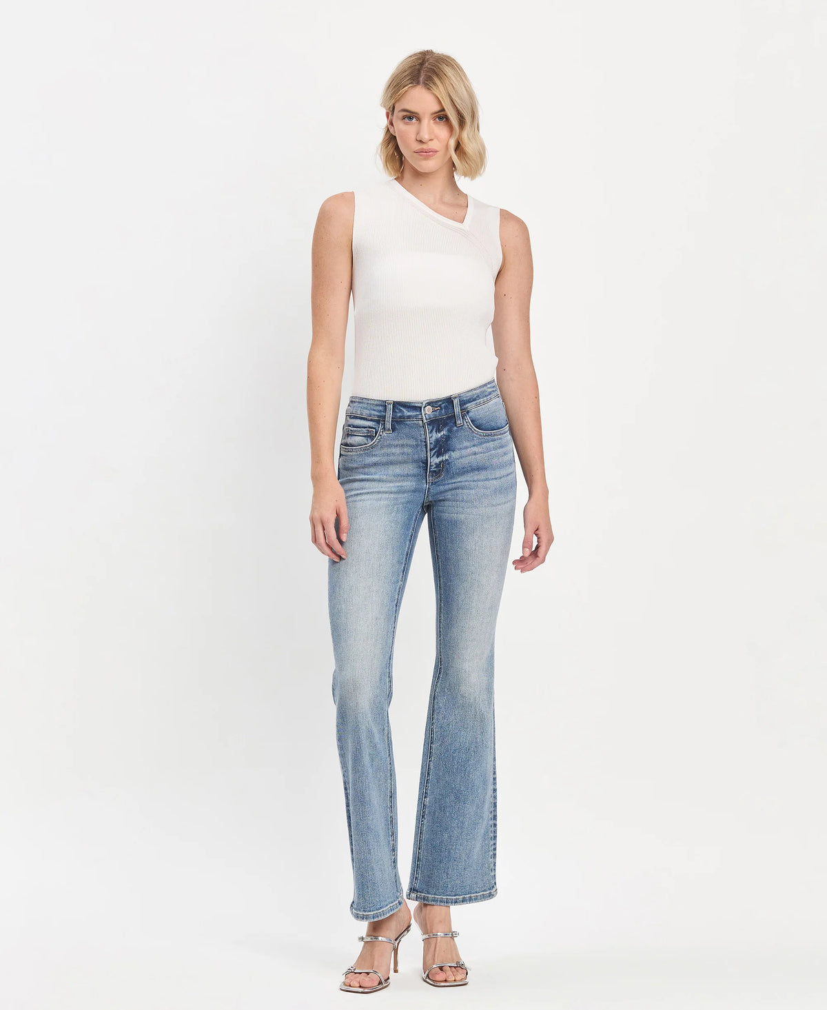 The Mila Mid-Rise Bootcut Jeans