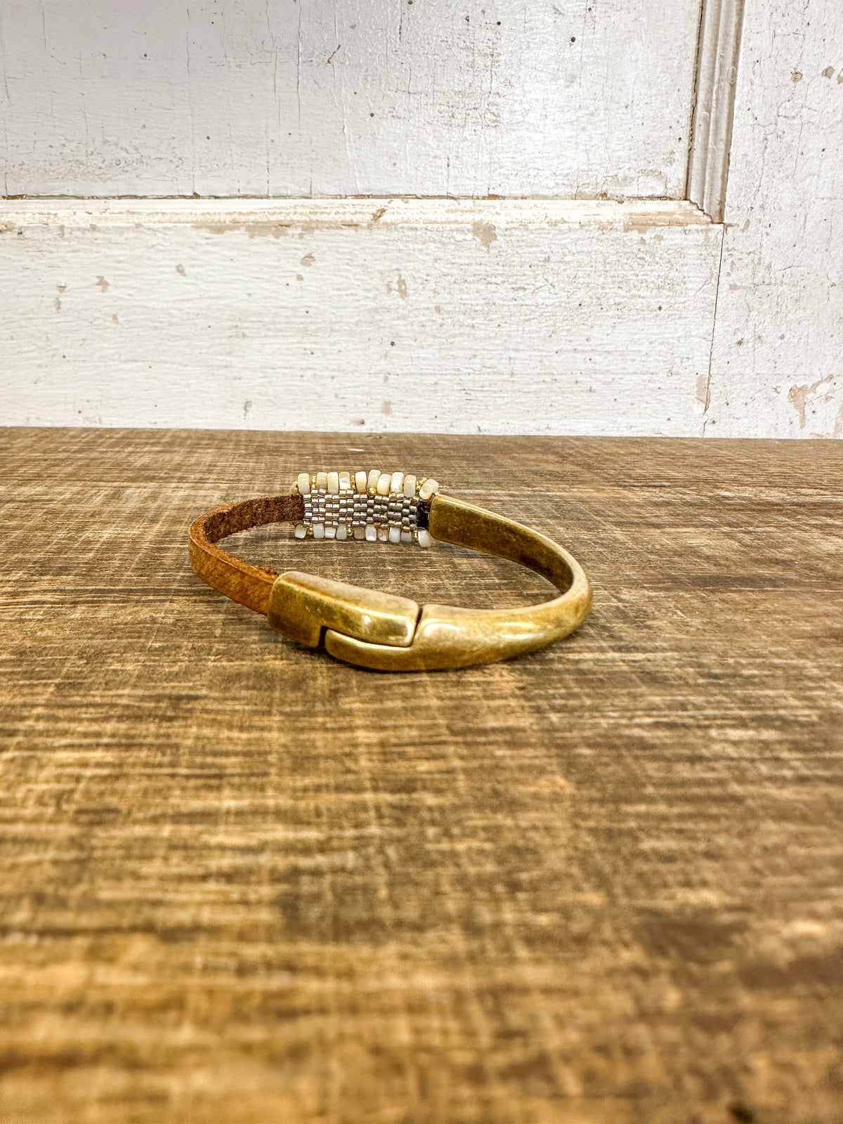 Mother of Pearl and Vermeil, Pearl Cuff