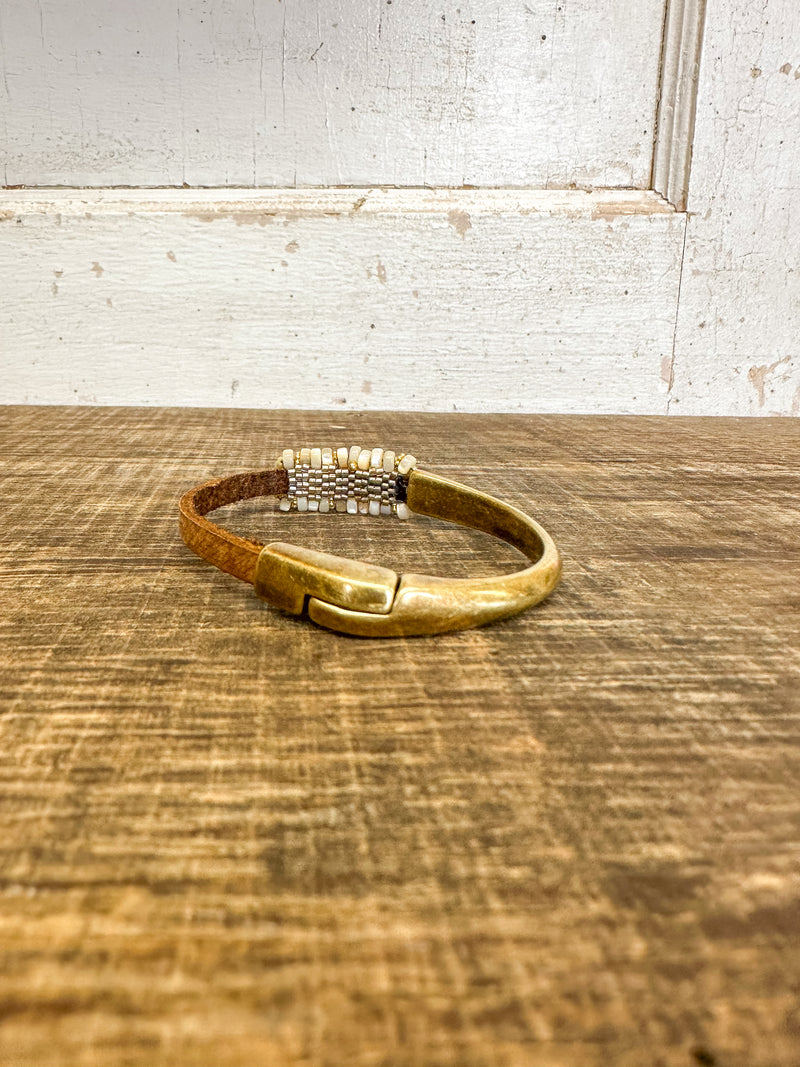 Mother of Pearl and Vermeil, Pearl Cuff