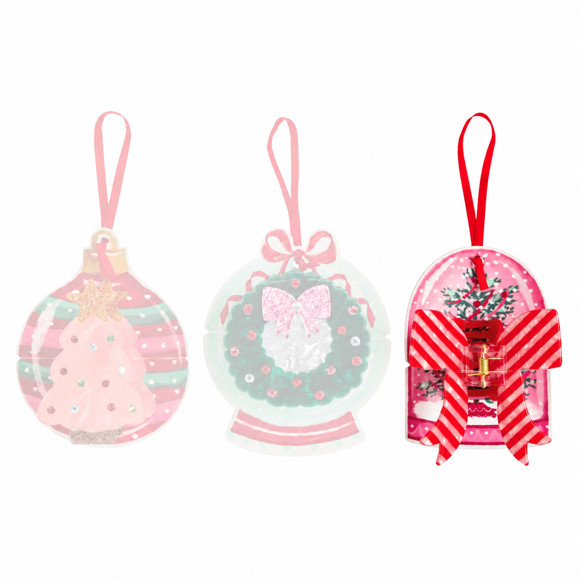 Mud Pie Christmas Claw Clips