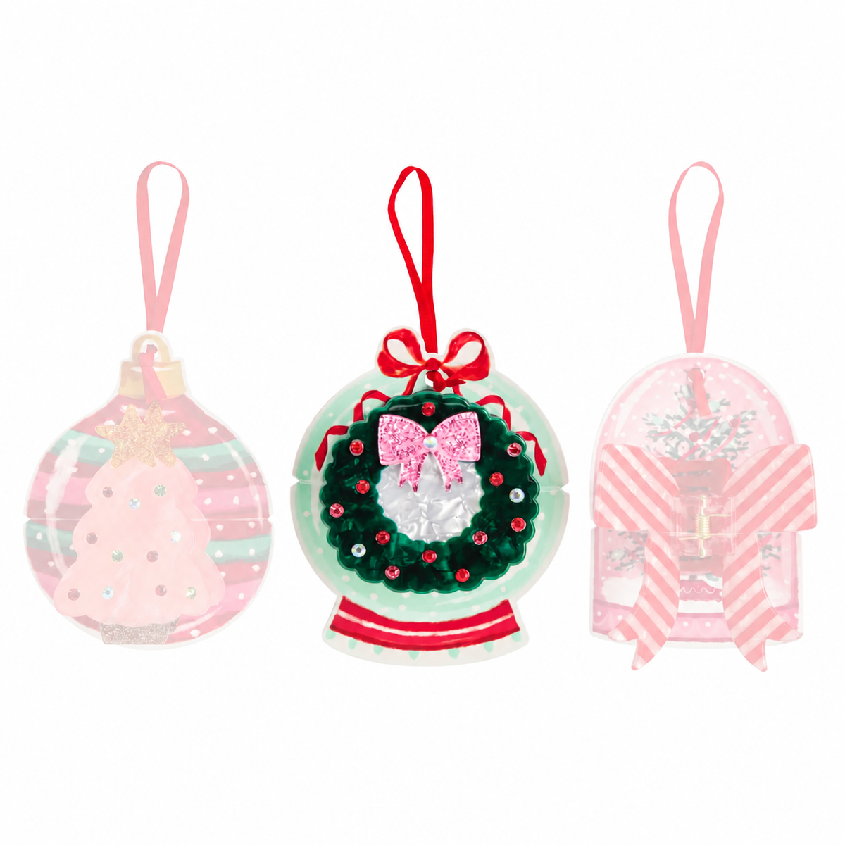 Mud Pie Christmas Claw Clips