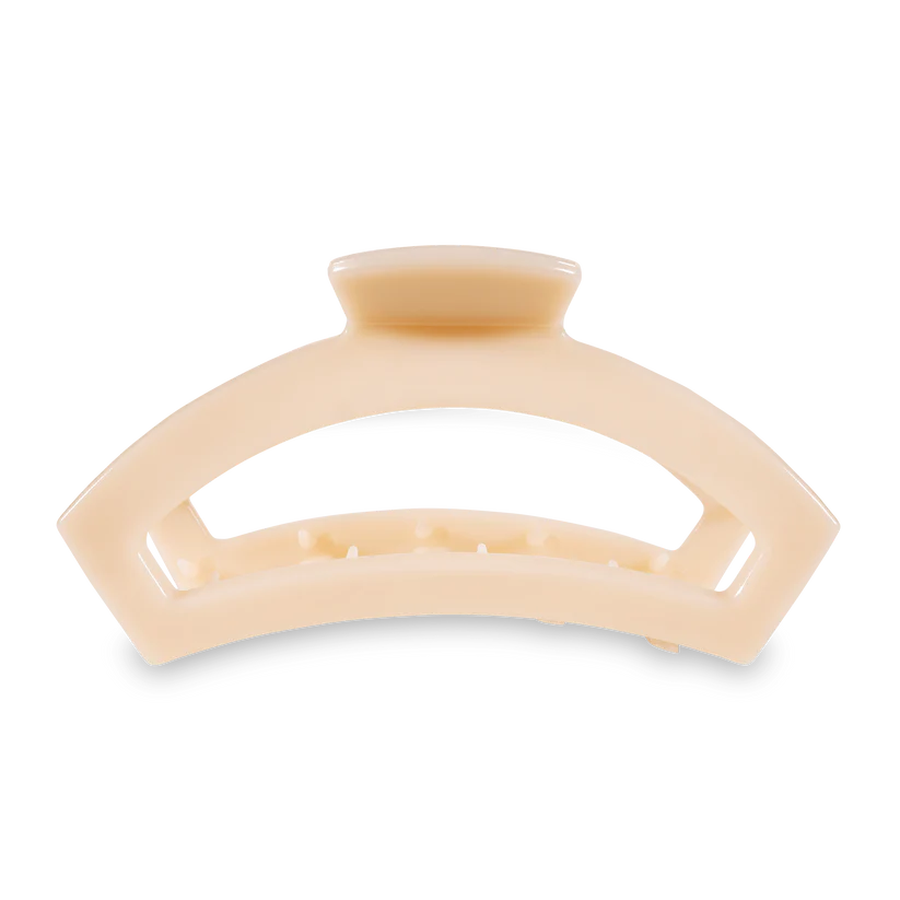 TELETIES - Open Almond Beige Large Hair Clip