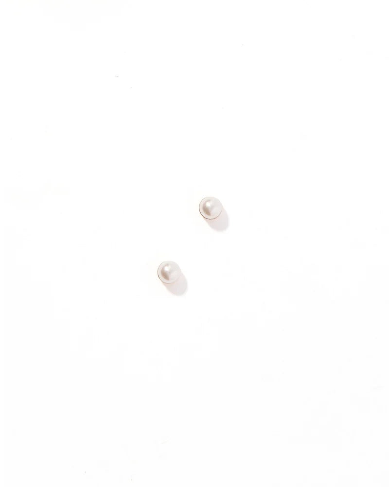 Payton Pearl White 3mm Screwback Stud Earrings