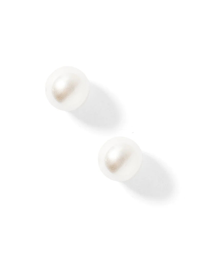 Payton Pearl White 5mm Screwback Stud Earrings