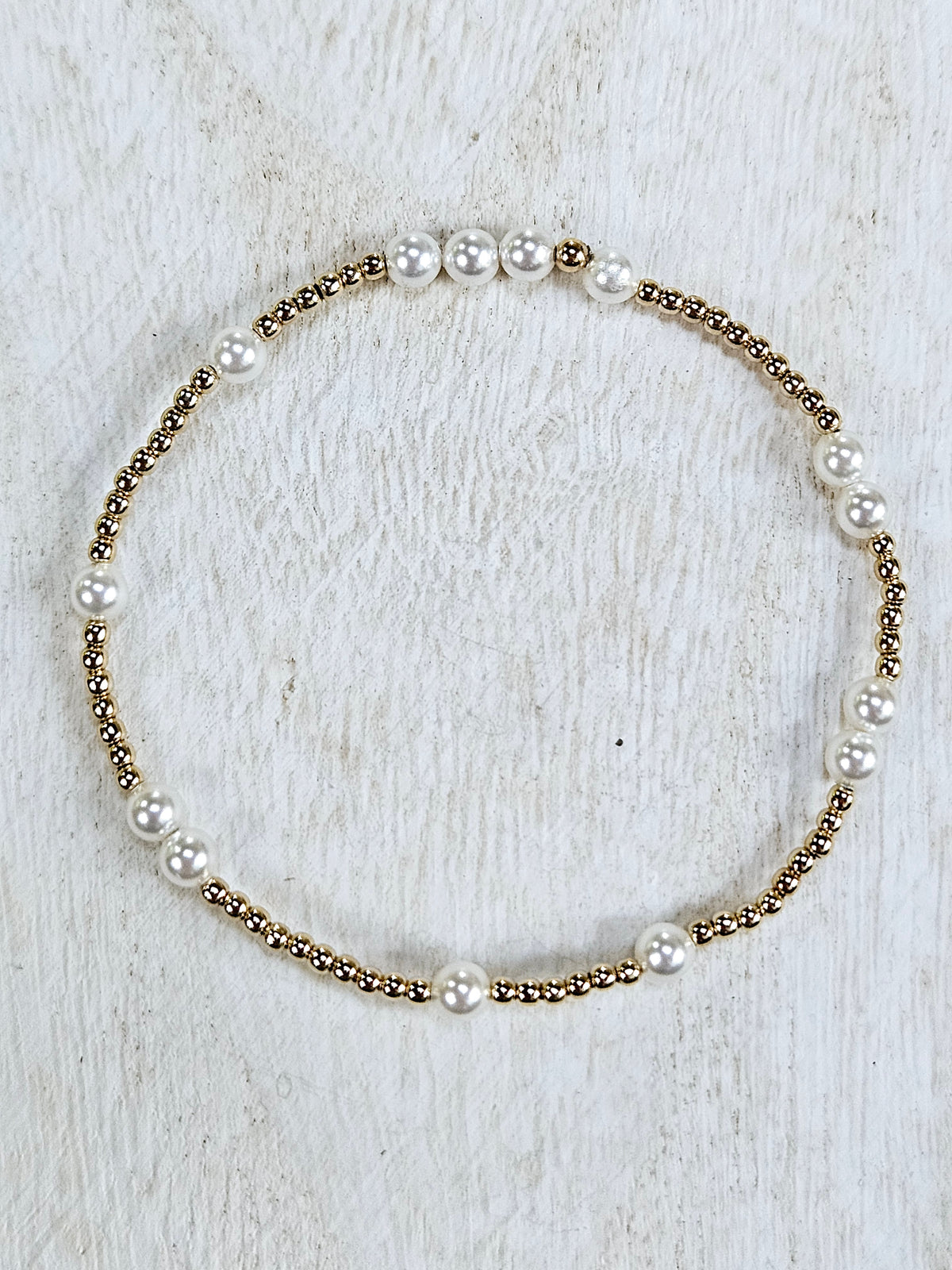 Hope Unwritten Gold & Pearl Bracelet - 4mm