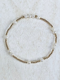 Hope Unwritten Gold & Pearl Bracelet - 4mm