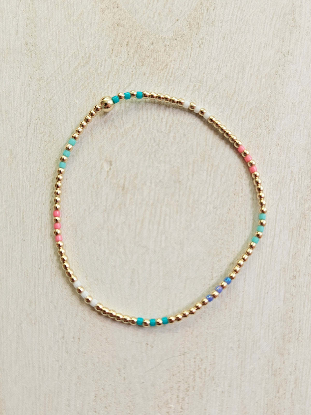 Hope Joy Pattern 2mm Bead Bracelet - Hot Mess SS25