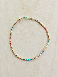 Hope Joy Pattern 2mm Bead Bracelet - Hot Mess SS25