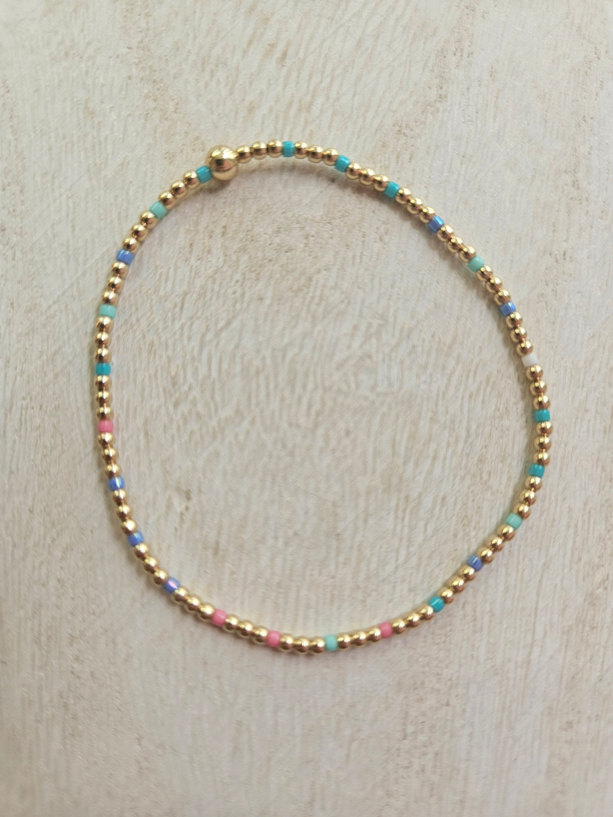 Hope Sincerity Pattern 2mm Bead Bracelet - Hot Mess