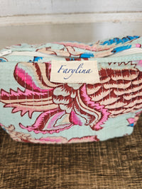 Mint Quilted Cosmetic Bag - Multiple Sizes