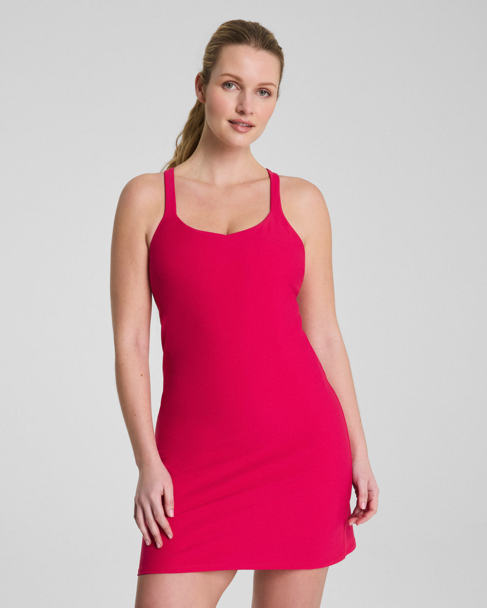 SPANXshape BoostUp Strappy Back Dress - Fuchsia