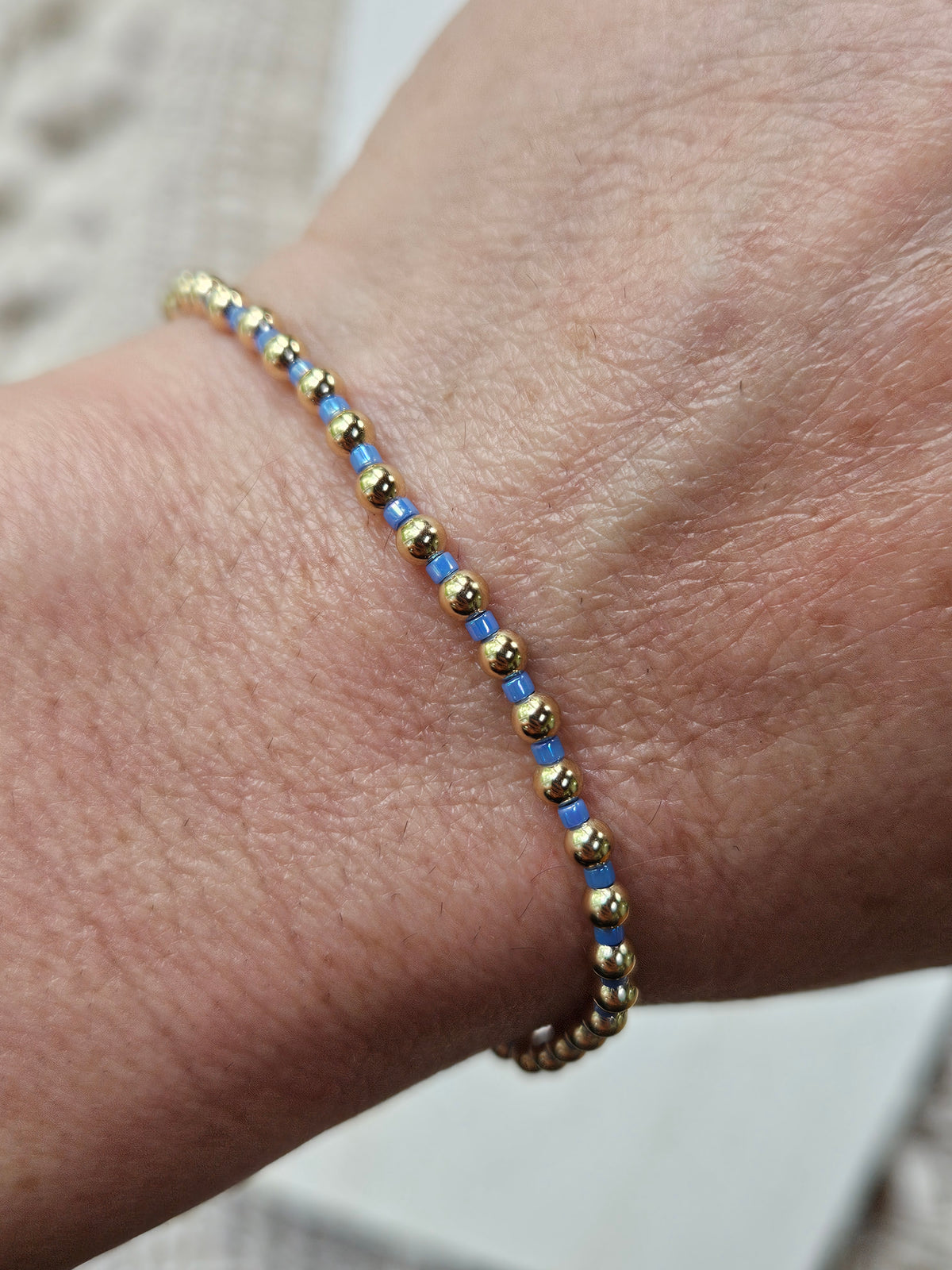 Hope Grateful Bracelet - Bright Blue